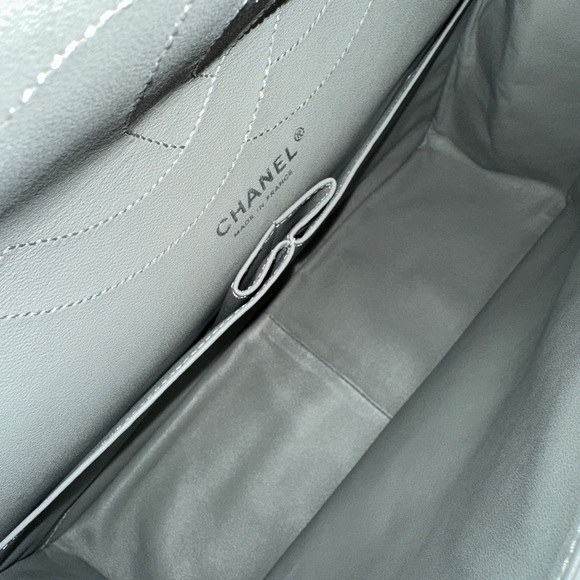 💎Authentic CHANEL Sold
Bi-Color Brown/Grey Leather  QuiltedClassicFlap - Picture 16 of 16